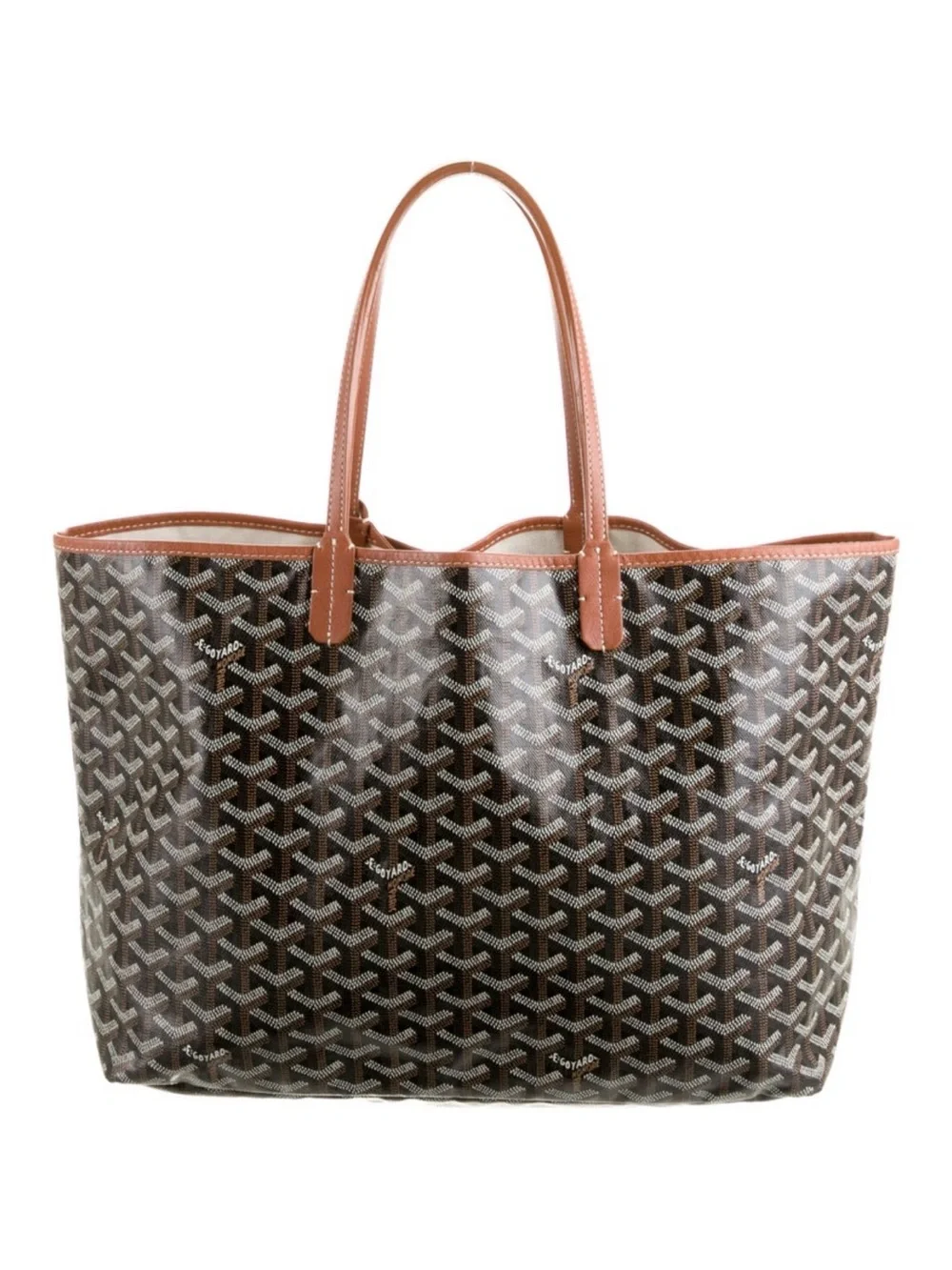 *EUC* Goyard Saint Louis GM Tote Black/Tan w/ Pouch